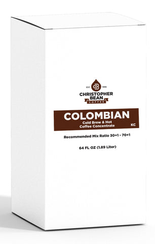 100% Colombian 30+1 Liquid Coffee Concentrate 64 Ounce Bag In Box (BIB)