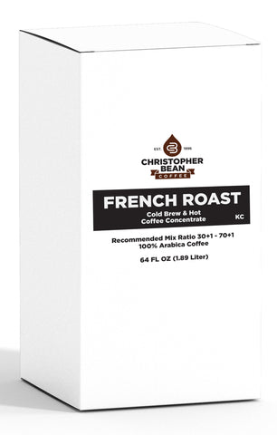 French Roast 30:1 Liquid Coffee Concentrate 64 Ounce Bag In Box (BIB)